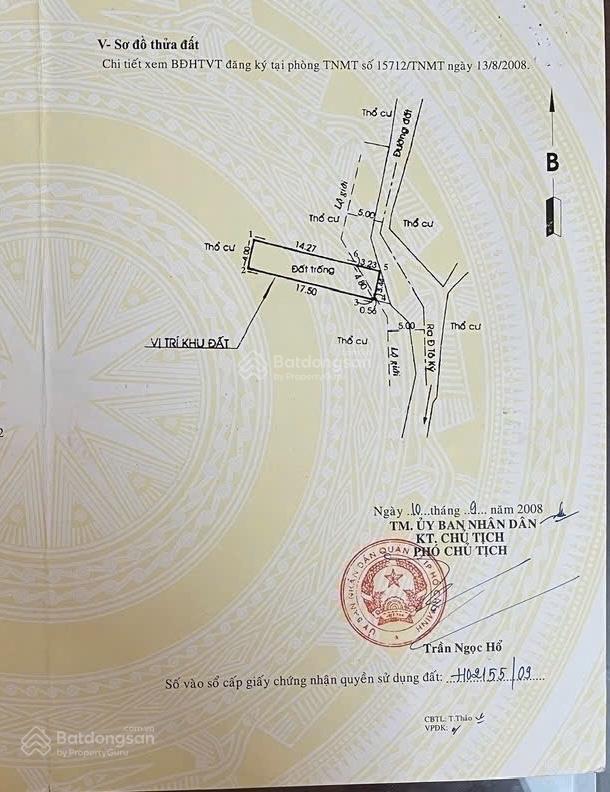 Đất tân chánh hiệp 34, dt 68m2, hướng đông, giá 4,3 tỷ còn thương lượng