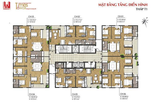 Bán ch time tower 3pn, 2wc, 128m2 tại 35, lê văn lương, 17 tỷ