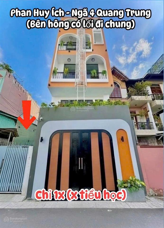Bán chdv hd 90tr/tháng, dt 5x16m tại phan huy ích, giá 14,9 tỷ