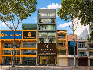 Cho thuê tòa nhà 1100m² mặt tiền 9m trần hưng đạo
