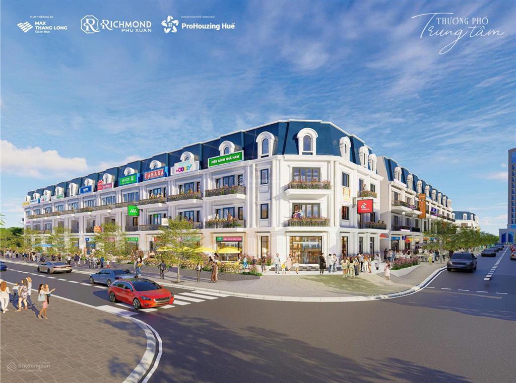 Shophouse mặt tiền chợ cống mới  cơ hội đầu tư hiếm tại richmond phú xuân
