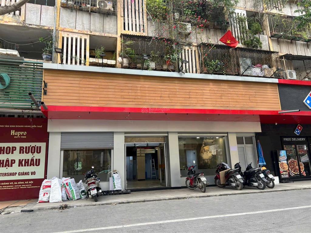Cho thuê mặt bằng kinh doanh đẹp, vị trí đắc địa tại c4, giảng võ, 125 triệu, 126m2 mt 10m