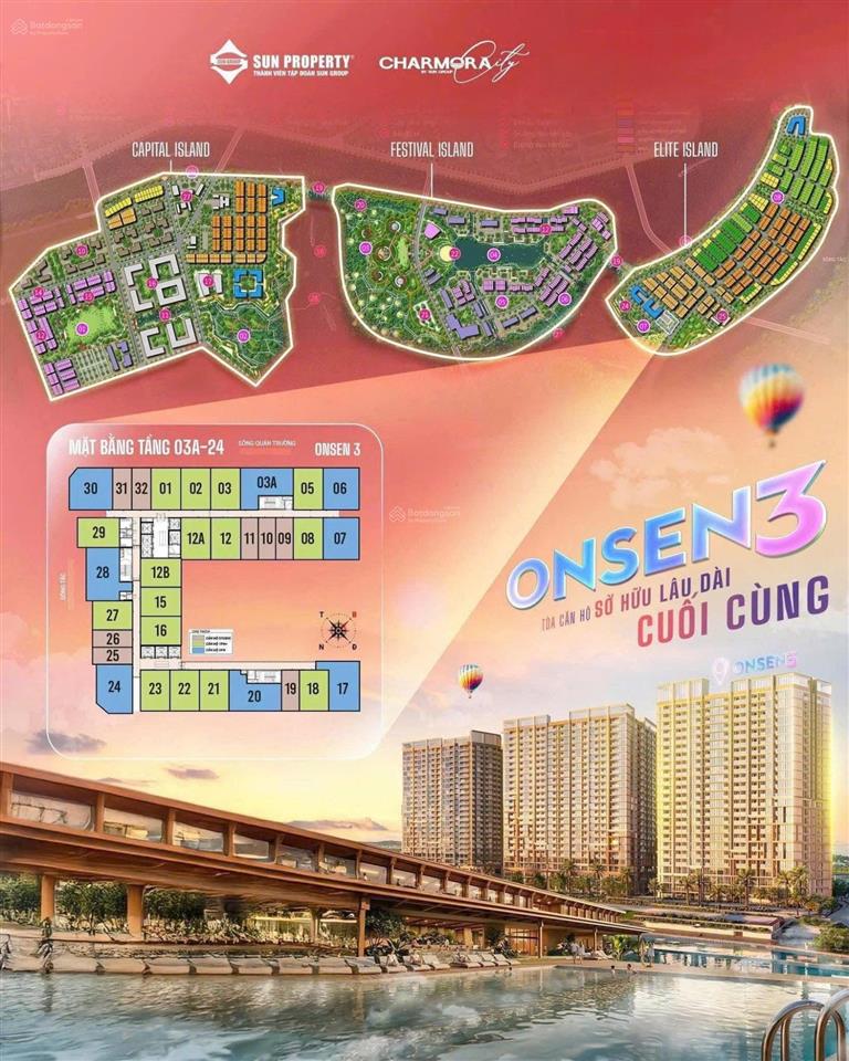 [onsen 3 giỏ độc quyền] ch30 căn góc 2pn, tầng trung, số lượng ít, giá trực tiếp cđt, hưởng full ck