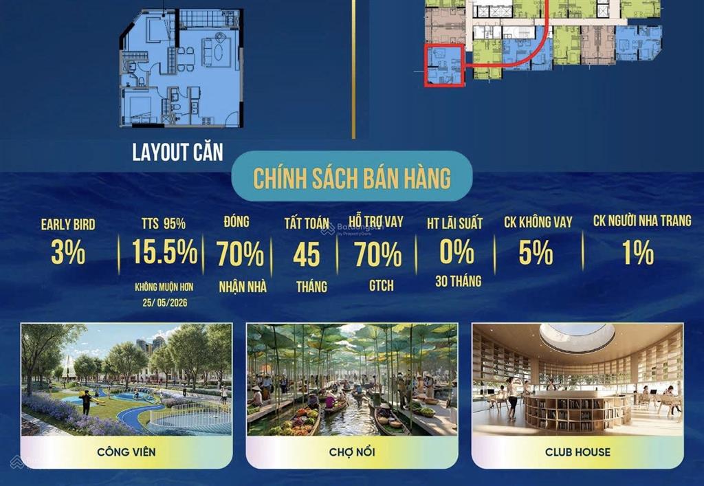 [onsen 3 giỏ độc quyền] ch30 căn góc 2pn, tầng trung, số lượng ít, giá trực tiếp cđt, hưởng full ck