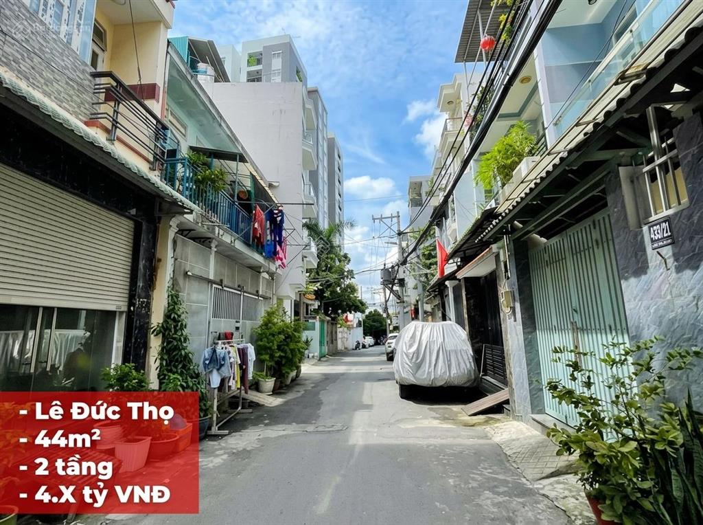 Bán nhà lê đức thọ p17 gò vấp  ngang 4m  ô tô đậu sân  chỉ 4.x tỷ