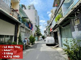 Bán nhà lê đức thọ p17 gò vấp  ngang 4m  ô tô đậu sân  chỉ 4.x tỷ