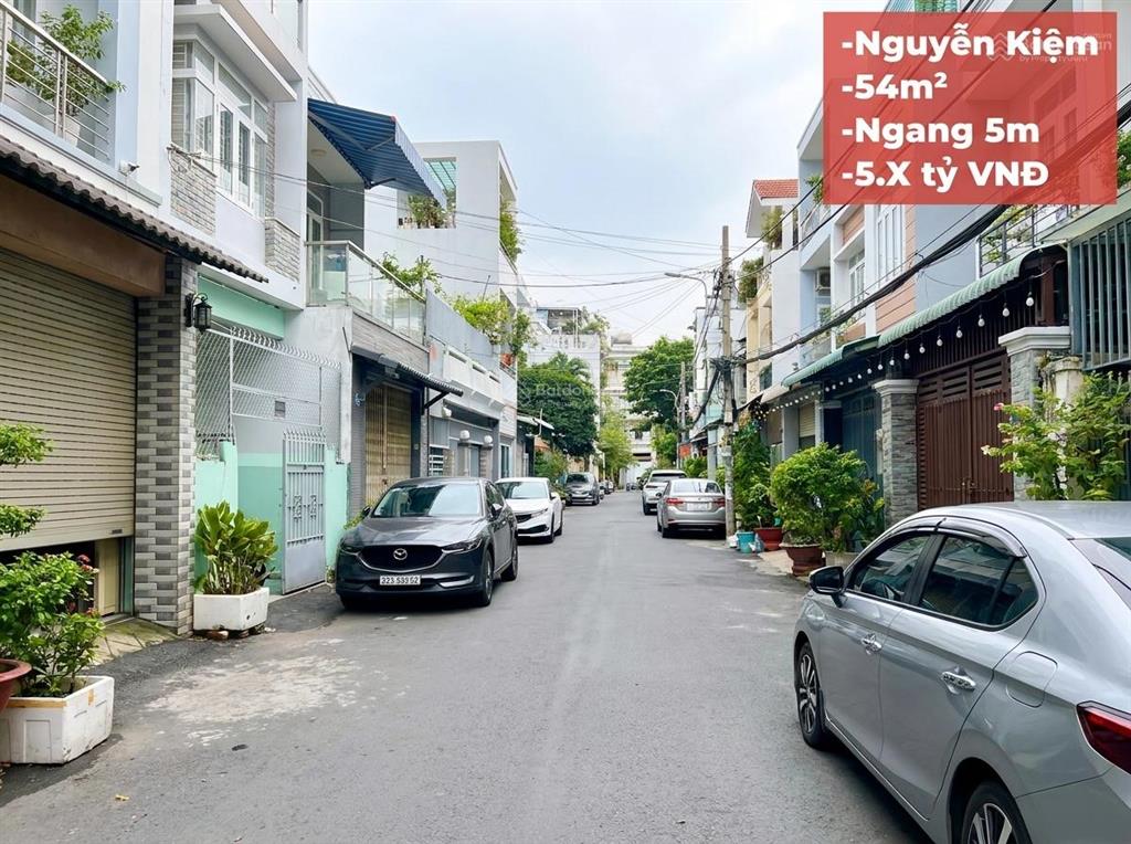 Bán nhà nguyễn kiệm gò vấp  ngang 4.8m cực đẹp  54m2  chỉ 5.x tỷ