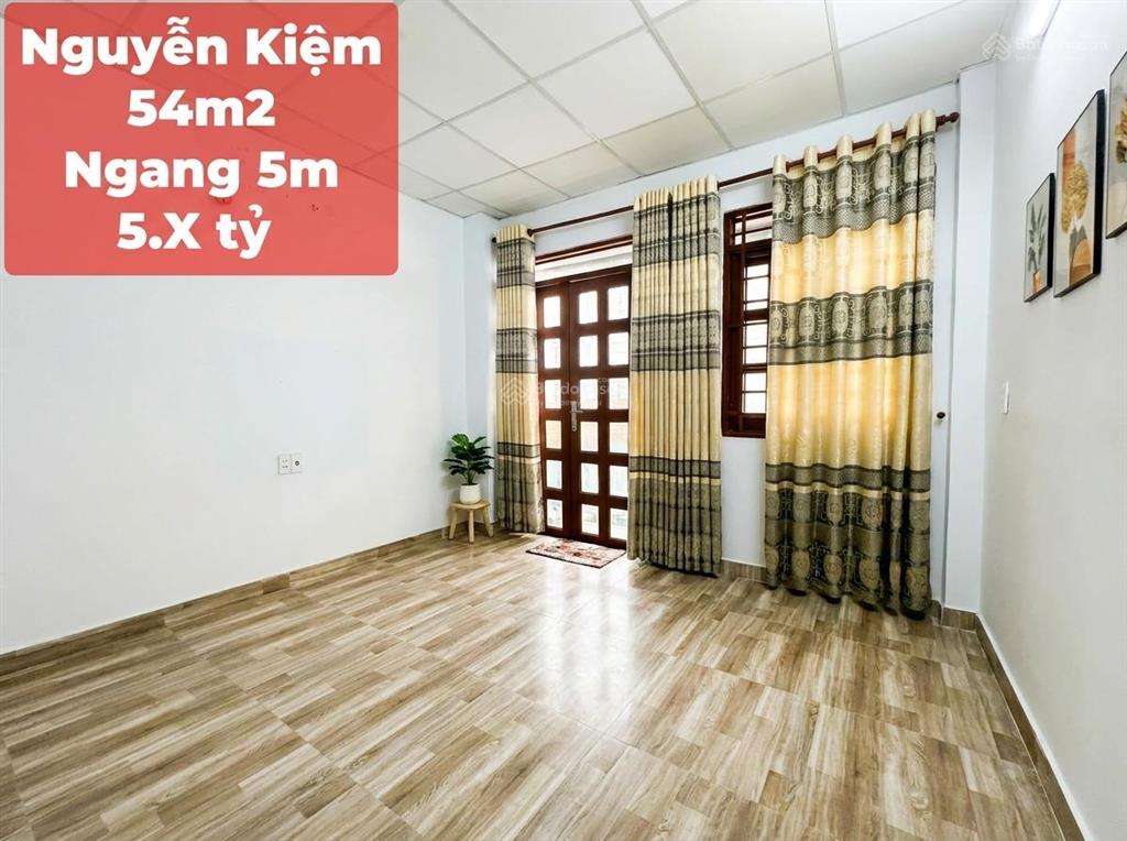 Bán nhà nguyễn kiệm gò vấp  ngang 4.8m cực đẹp  54m2  chỉ 5.x tỷ