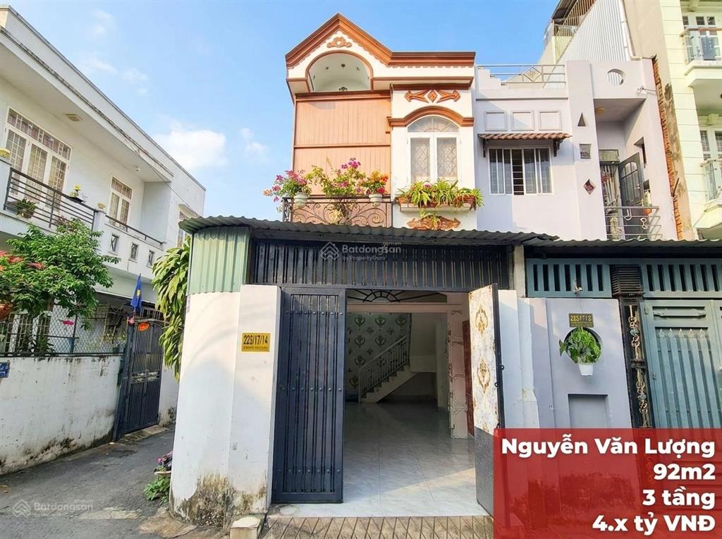 Bán nhà nguyễn văn lượng, gò vấp  92m2 siêu rộng  sát lotte mart  4. x tỷ