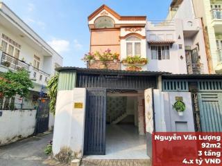 Bán nhà nguyễn văn lượng, gò vấp  92m2 siêu rộng  sát lotte mart  4. x tỷ