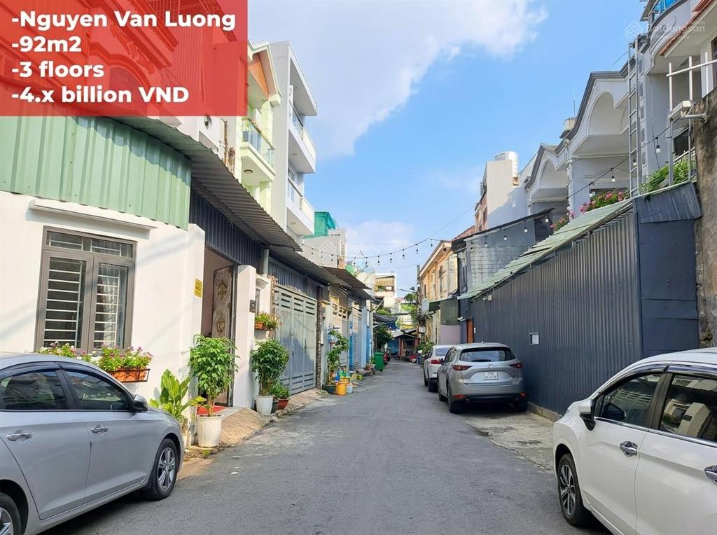 Bán nhà nguyễn văn lượng, gò vấp  92m2 siêu rộng  sát lotte mart  4. x tỷ