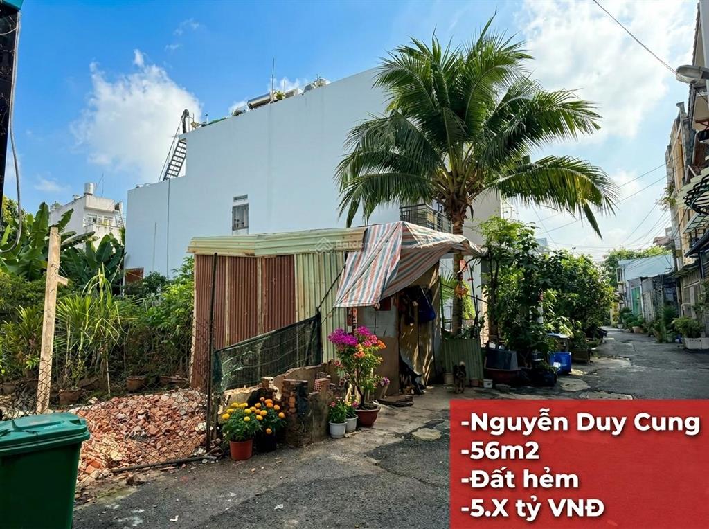 Bán đất nguyễn duy cung, quận gò vấp  56m2  hxh  chỉ 5.x tỷ còn tl