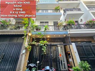 Bán nhà đường nguyễn văn khối, quận gò vấp  46m2  hxh  chỉ 6.x tỷ còn tl