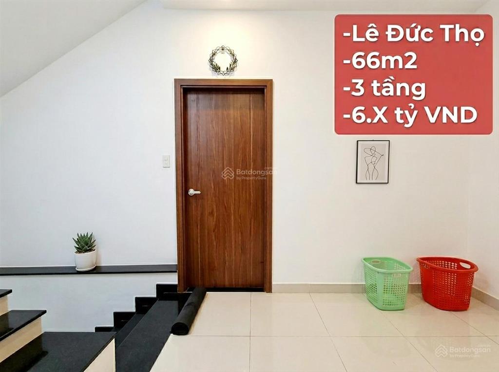 Bán nhà lê đức thọ , quận gò vấp  66m2  hxh  chỉ 6.x tỷ còn tl