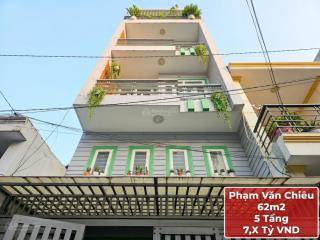 Bán nhà phạm văn chiêu, quận gò vấp  62m2  chỉ 7.x tỷ còn tl