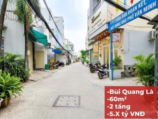 Bán nhà bùi quang là, quận gò vấp  60m2  hxh  chỉ 5.x tỷ còn tl