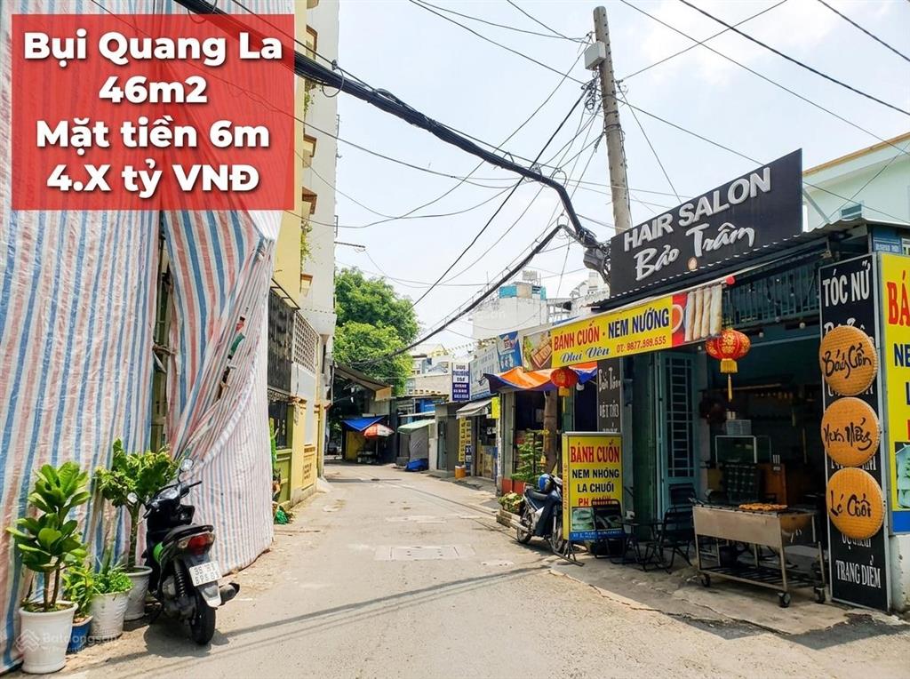 Bán nhà bùi quang là, quận gò vấp  46m2  đường thông 6m kd  chỉ 4. x tỷ còn tl