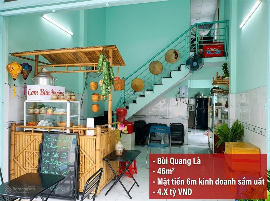 Bán nhà bùi quang là, quận gò vấp  46m2  đường thông 6m kd  chỉ 4. x tỷ còn tl