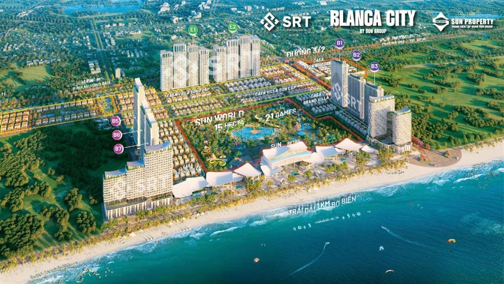 Hàng độc quyền căn 1pn + view sunworld + pháo hoa tại blanca city vũng tàu