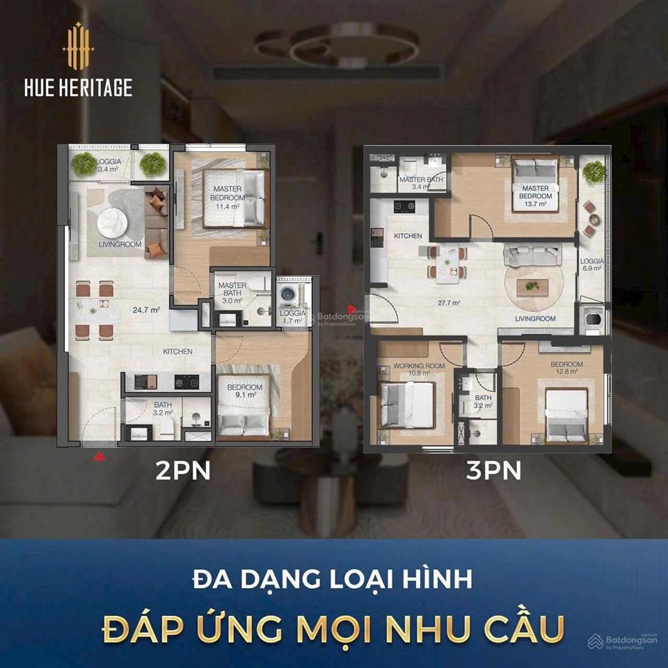 Căn hộ hue heritage views sông hương  đối diện vincom huế