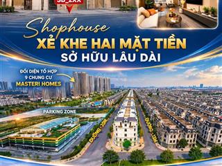 12 tỷ lô shophouse xẻ khe 2 mặt tiền (dt 127m2) tại ocean city