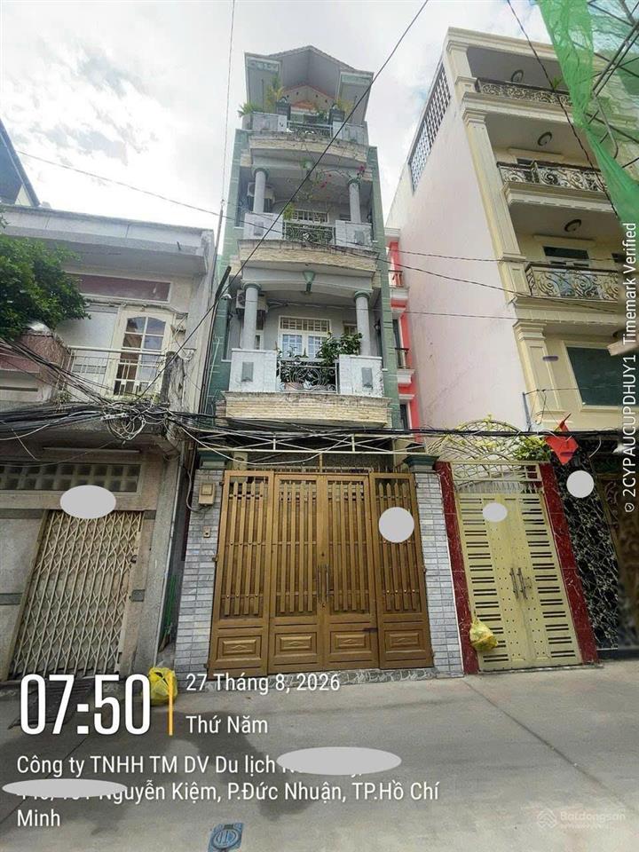Nhà mới 4 tầng gần ngã tư phú nhuận  211,2m2 sàn  5pn  giá 9.1 tỷ