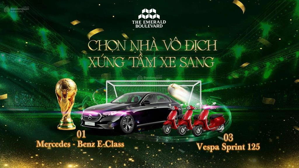 The emerald boulevard  dòng căn hộ định danh đẳng cấp trên trục quốc lộ 13 nhận chiết khấu 57%.