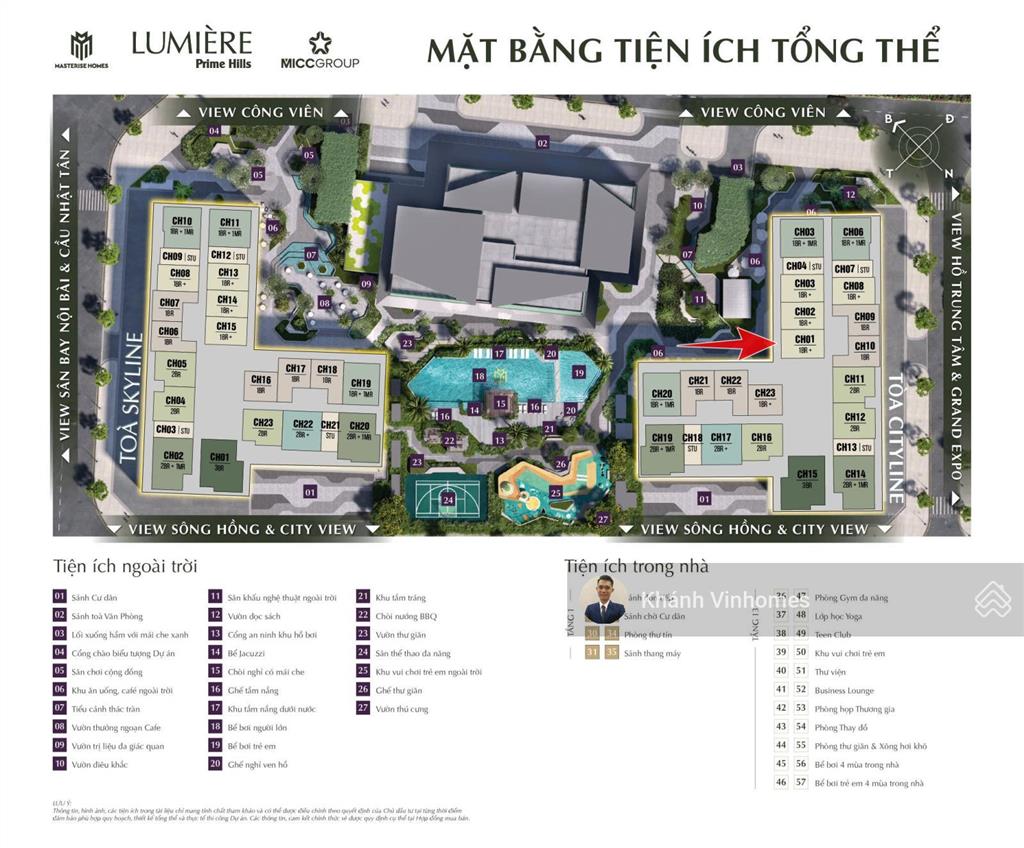 Căn 1pn+1 rộng 50,6m2, thiết kế đẹp, tầng trung tòa a1 lumiere prime hills cổ loa.  0942 044 ***