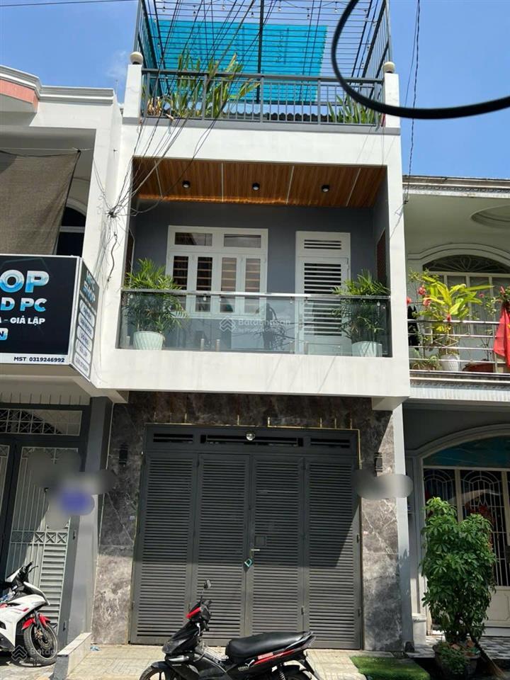 Nhà đẹp mới toanh , đường nhựa 8m thông  đs4 lê văn thọ gv, 3 tầng  50m2  8,39tỷ(tl)