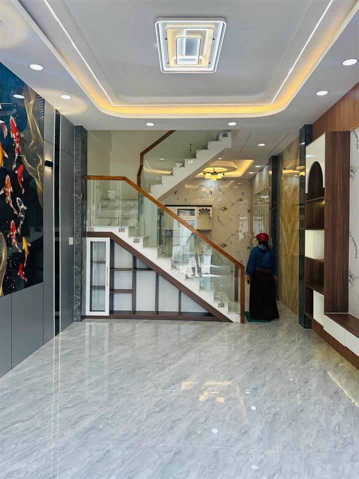 Căn mt đường nhựa 8m lk25, q12  4 tầng  75m2 (10*13,2), full nội thất, chỉ 7,5tỷ (bl)