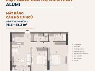 Chung cư alluvia city căn đẹp a41410, 76m2, 2pn, 2wc, nhiều tiện ích