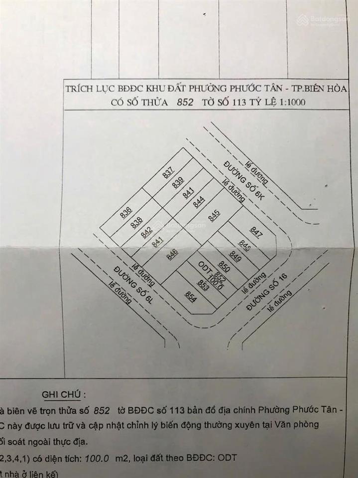 Bán đất phường phước tân, tp. biên hòa, đồng nai