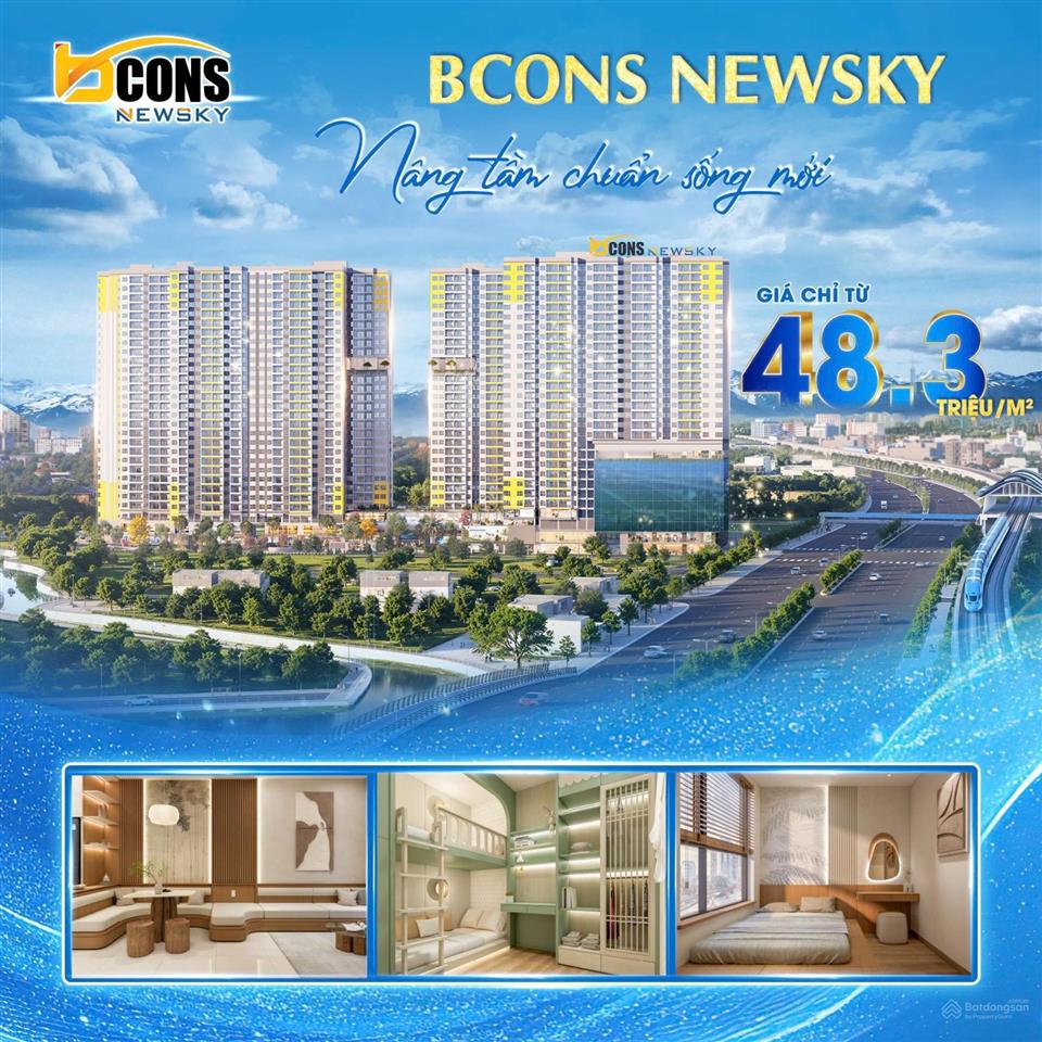 Căn hộ bcons newsky. nằm ngay mt ql13 kết nối nhanh chóng về tp. hcm. tt 20% nhận nhà ngay