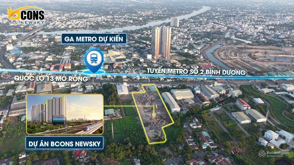 Căn hộ bcons newsky. nằm ngay mt ql13 kết nối nhanh chóng về tp. hcm. tt 20% nhận nhà ngay