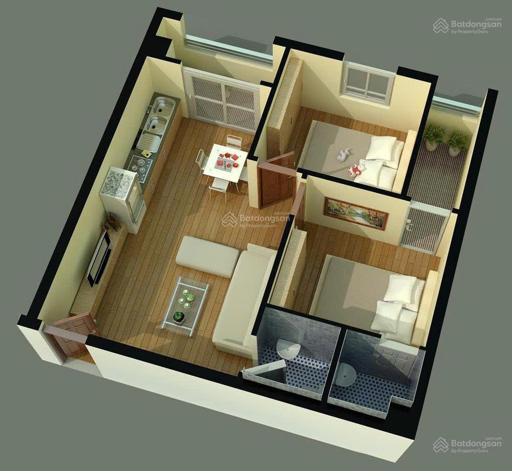 Bán cc 2pn 2wc giá 2 tỷ 450 tại lô c, tecco green nest, q12, hcm (đã có sổ)