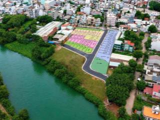 Nền đất sổ riêng ven sông giồng đối diện palm river, dt 80,3m2