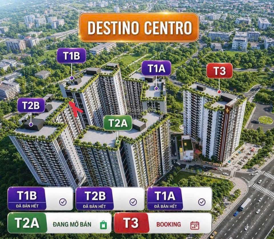 Bán căn gốc 2pn 2wc giá 2,137 tỷ, dt 51,66m2 .căn hộ cc destino centro