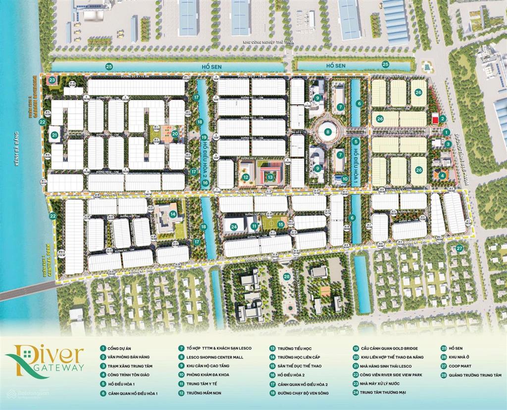 Bán nền 100m2 giá 1ty2 kdc river gateway thủ thừa sổ hồng sẵn công chứng ngay
