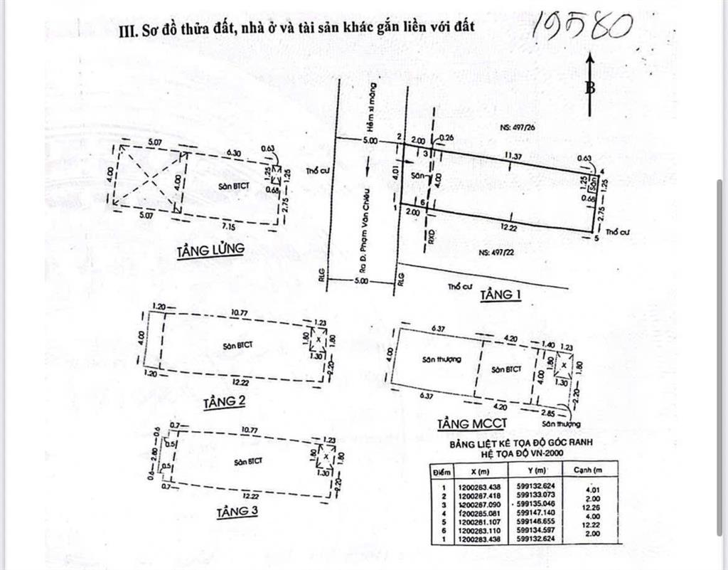 Bán nr 4pn, 4wc, 57.1m2, 8,1 tỷ ở phạm văn chiêu, gò vấp, hcm