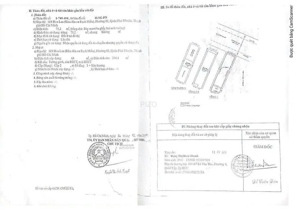 Bán nr giá siêu hời tại hoa lan, 20,5 tỷ, 73m2, p2, q.phú nhuận, hcm