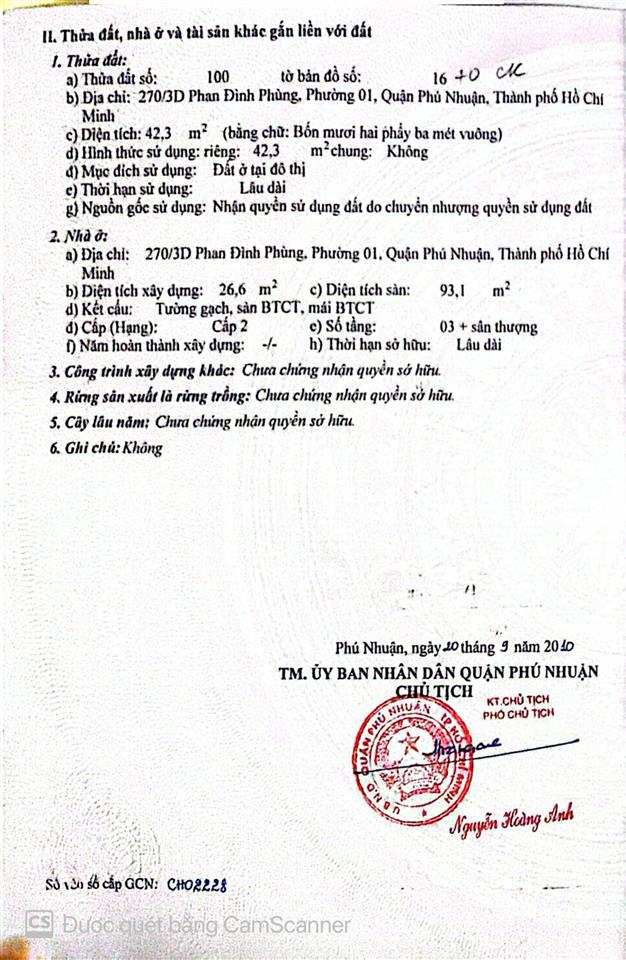 Cần bán nhà mới đẹp, sân xe hơi diện tích 43m2, 2 mặt hẻm. giá mềm 8,5 tỷ tại p1, q. phú nhuận, hcm