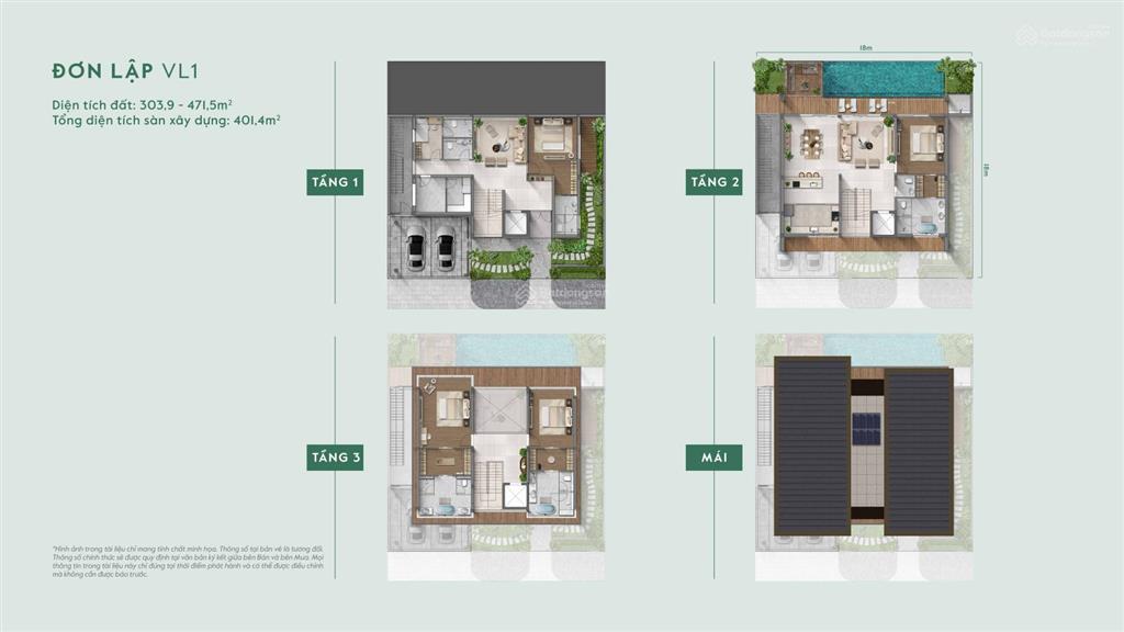 Bán căn biệt thự đơn lập 325m2 view hồ 4,6ha chiết khấu 1 tỷ vào giá bán (giá full 22,3 tỷ)