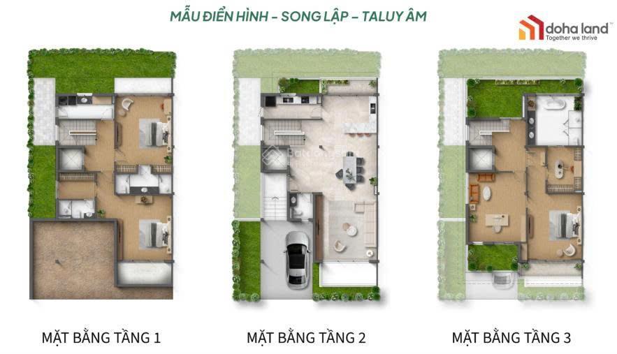 Bán căn biệt thự song lập spring diện tích 195m2 giá hơn 14 tỷ view hồ.