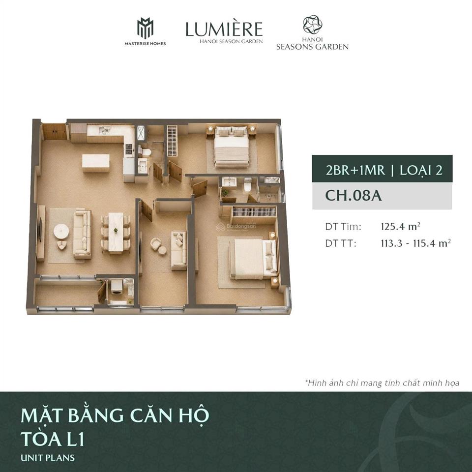 Lumière hanoi seasons garden chỉ 5%/quý, vay 70% ân hạn đến q2/2029, giá từ 120tr/m²