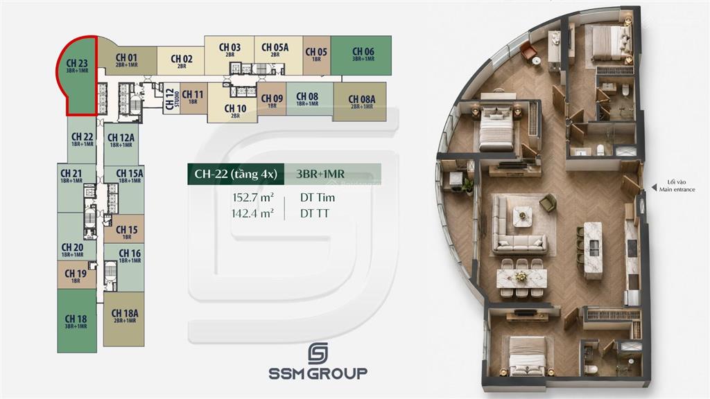 Siêu phẩm 4pn kính cong biểu tượng lumière nguyễn trãi  hàng độc bản cho khách vip