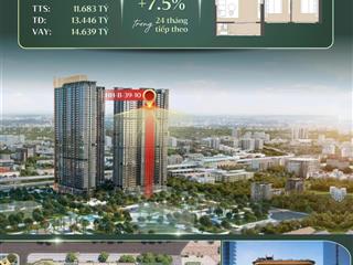 Bán căn 2pn lumière hanoi seasons garden, 75,9m2, chỉ 11,683 tỷ, ký hđmb trực tiếp cđt