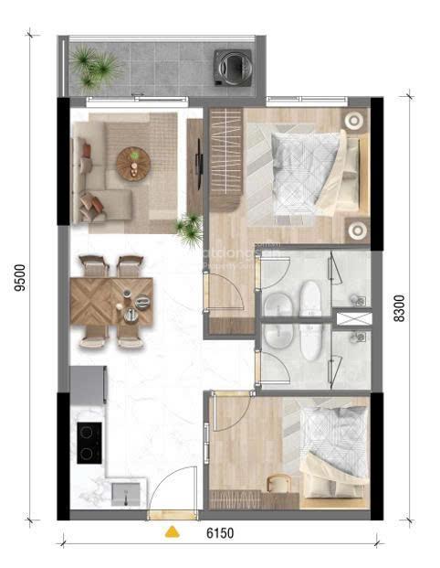 Bán căn 2pn2wc 55m2 "giá tốt" tầng cao view landmark 81 tại dự án bcons newsky