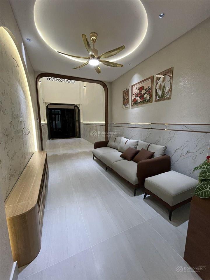 Bán nhà xây mới 3 tầng nguyễn văn luông  vòng xoay phú lâm (dt 75m²) hẻm 5 mét thông thoáng shr 7