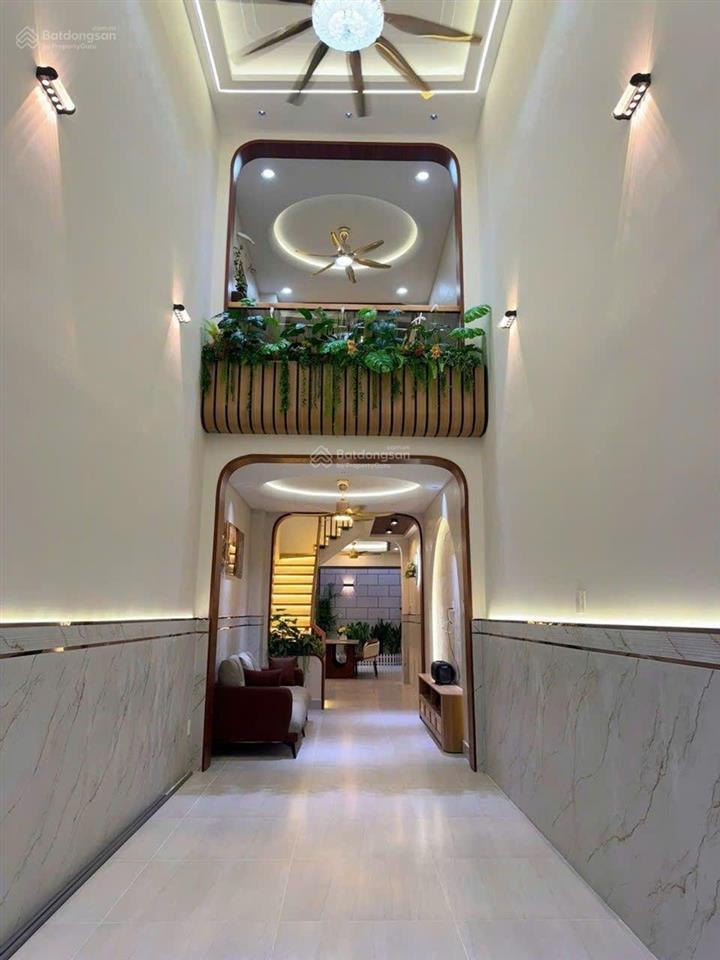 Bán nhà xây mới 3 tầng nguyễn văn luông  vòng xoay phú lâm (dt 75m²) hẻm 5 mét thông thoáng shr 7
