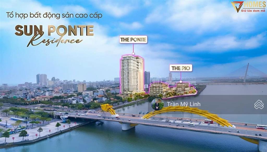 Bán lại căn hướng đông khối đế 2 tầng ngay sảnh căn hộ  sun ponte chỉ 18.5 tỷ.  0905 956 ***